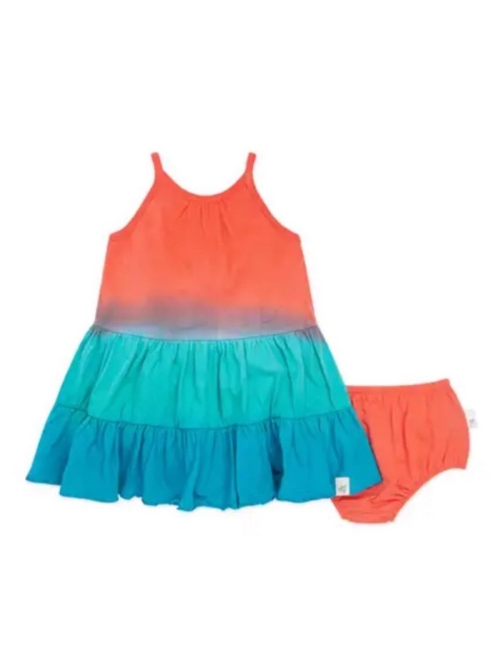 NWT Burt’s Bees Baby Dip Dye Dress Size 3-6M